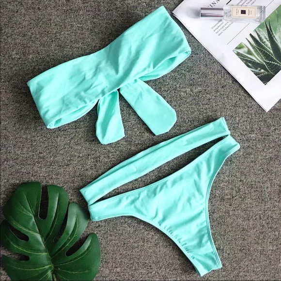 HP🎉NEW Bikini Sky Blue Turquoise Gemstone Custom - Picture 4 of 7